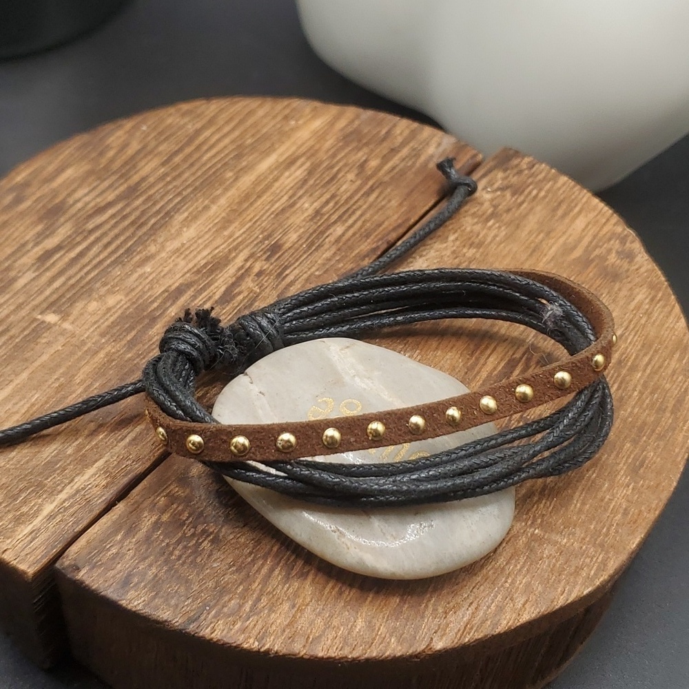 B2726 Indian‎ summer cowgirl leather bracelet